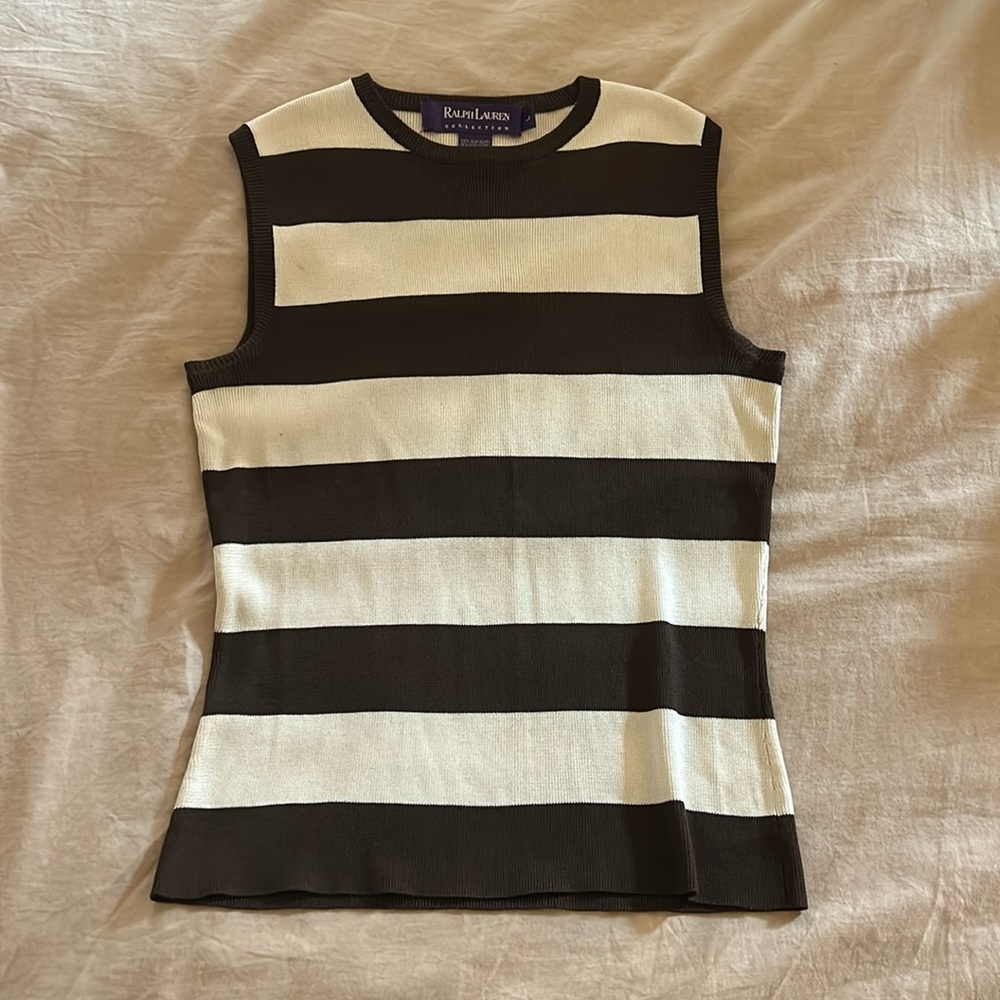 90’s Ralph Lauren Purple Collection silk shell top